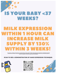 A poster of a baby milk supply Description automatically generated